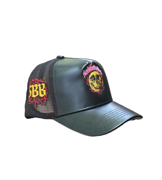 SBB Leather Suede Bottom Trucker Hat